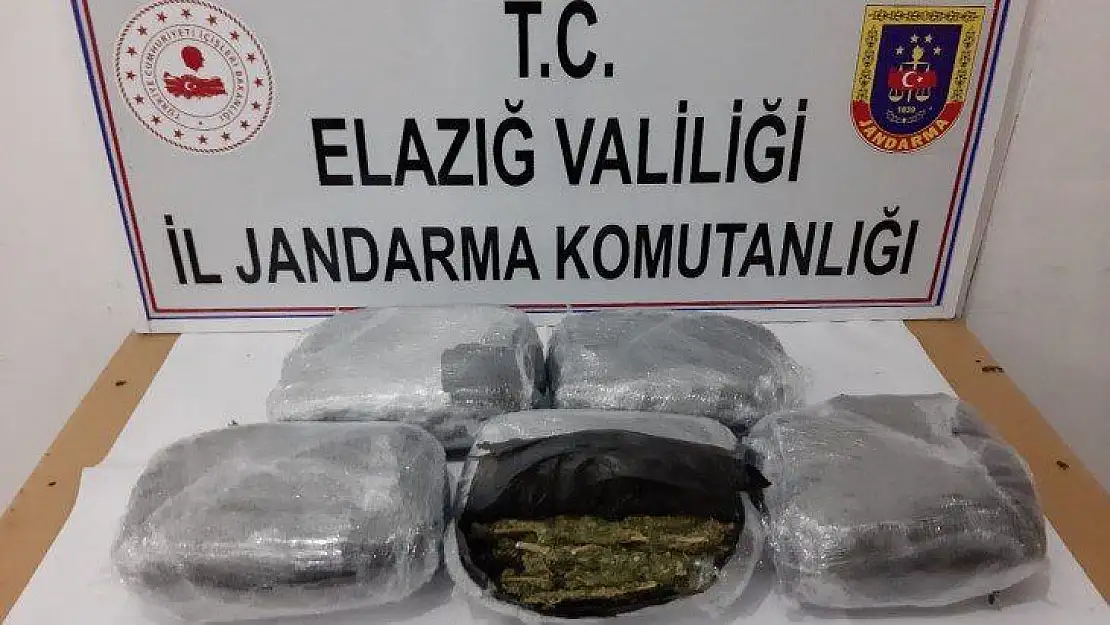 Ankara'ya gönderilen uyuşturucu Elazığ'da yakalandı