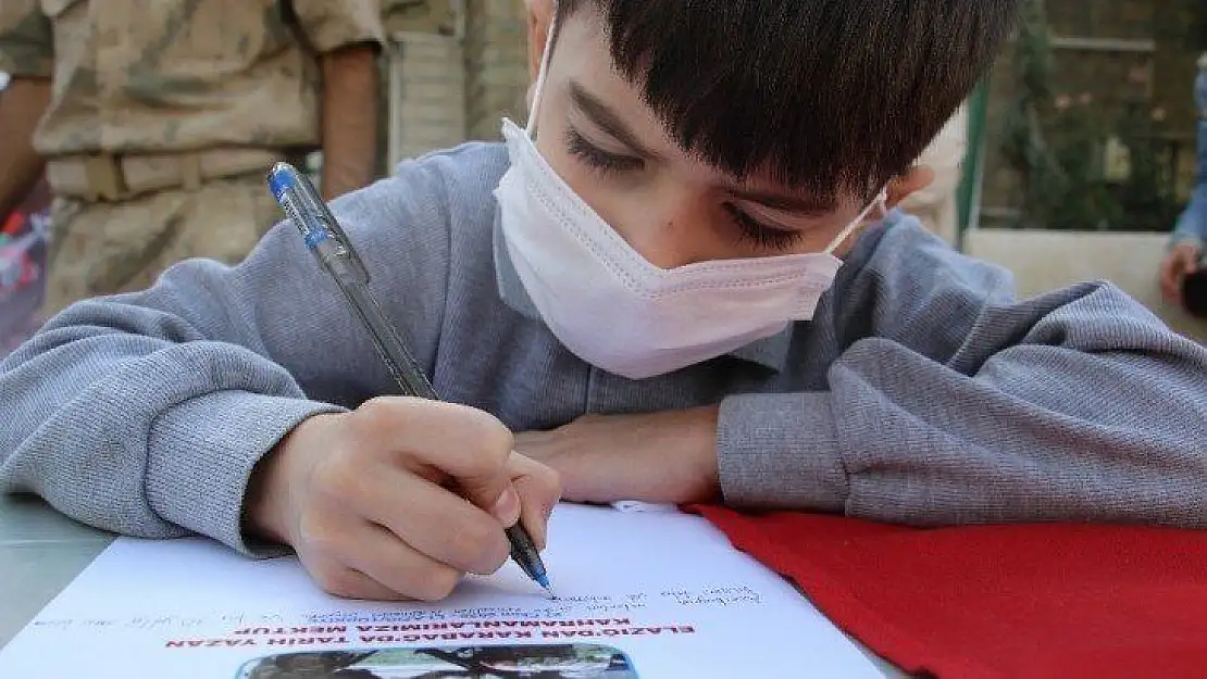 Azerbaycanlı çocuktan cephedeki babasına mektup