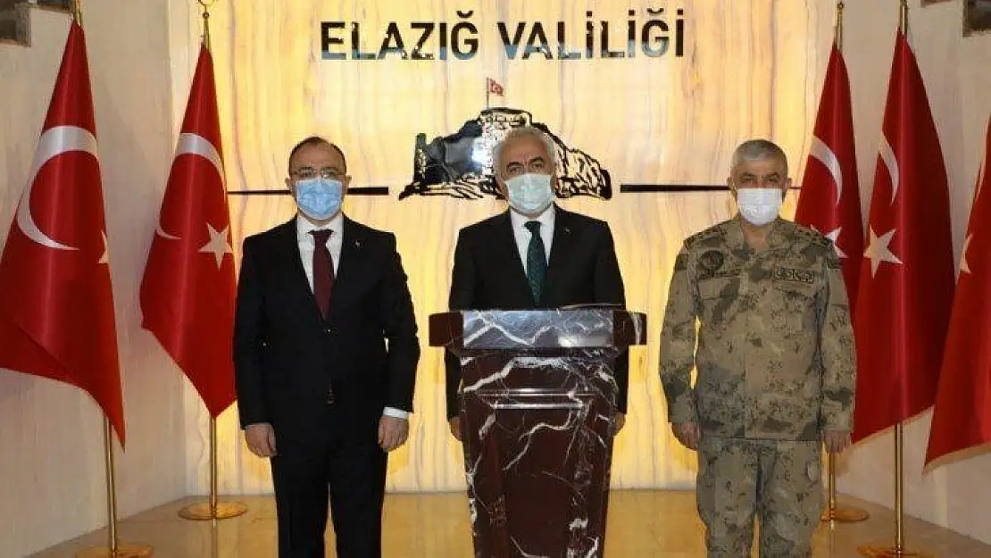 Bakan Yardımcısı Ersoy ve Jandarma Genel Komutanı Çetin Elazığ'da