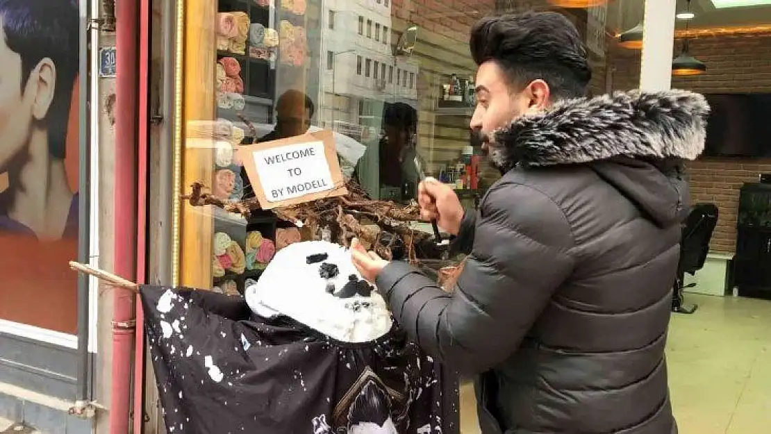 Kardan adamı tıraş etti