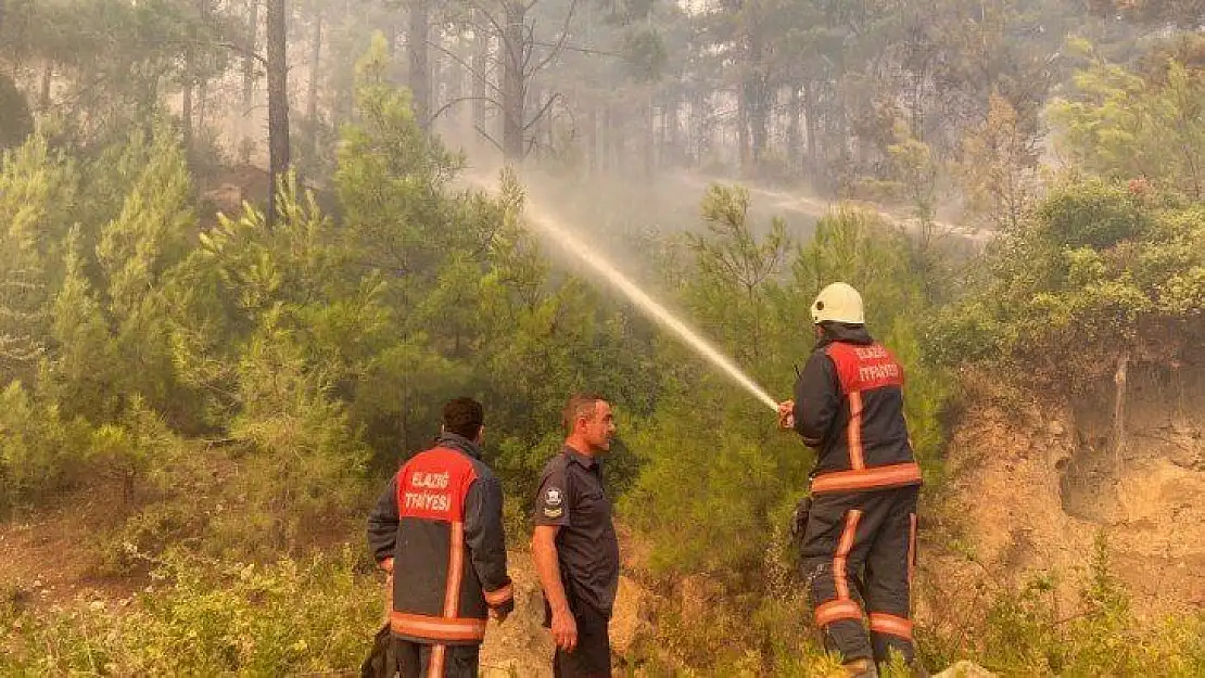 Elazığ Belediyesi itfaiye ekipleri, Manavgat'ta