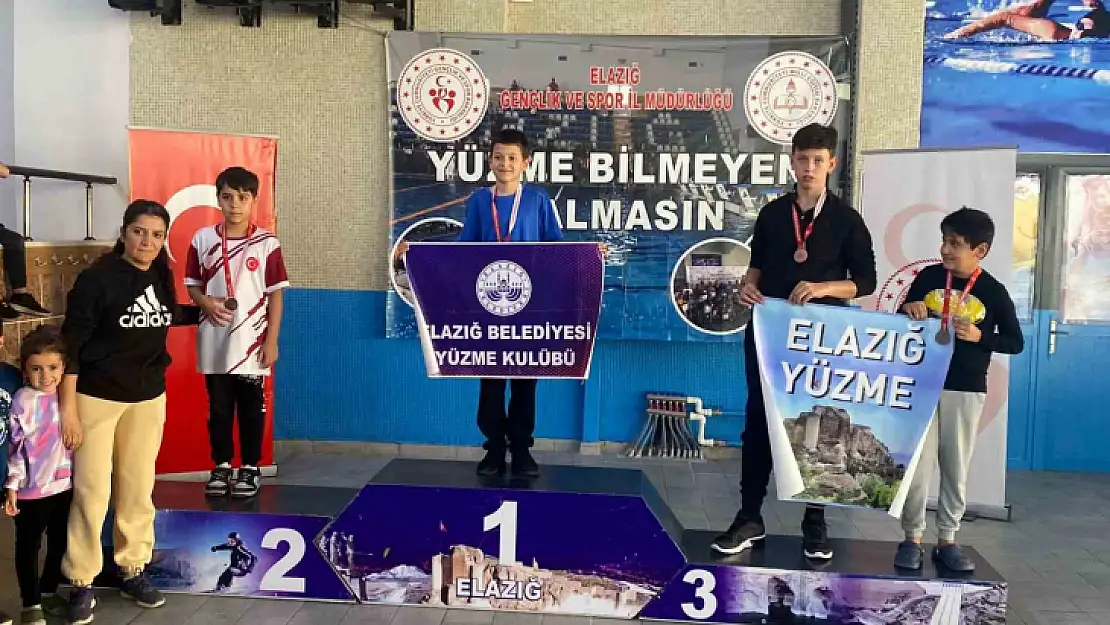 Elazığ Belediyesinden yüzmede 57 madalya