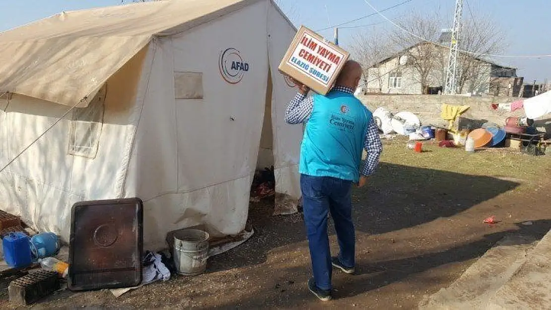 Elazığ'da 500 aileye gıda kolisi ulaştırıldı