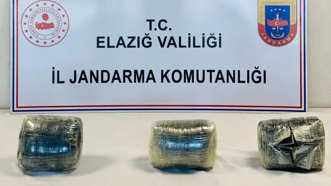 Elazığ'da 9 kilo esrar ele geçirildi