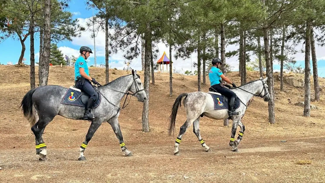 Elazığ'da atlı birlikler görev başında