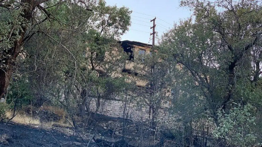 Elazığ'da çıkan yangın korkuttu