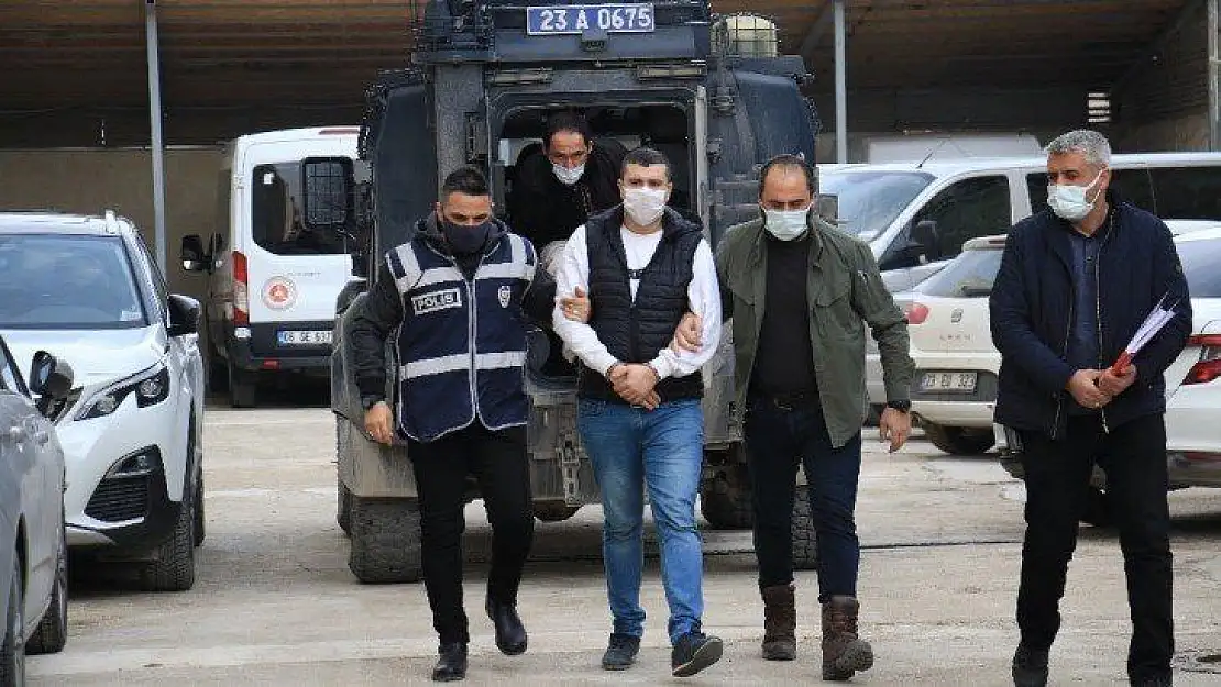 Elazığ'da cinayet zanlısı adliyeye sevk edildi
