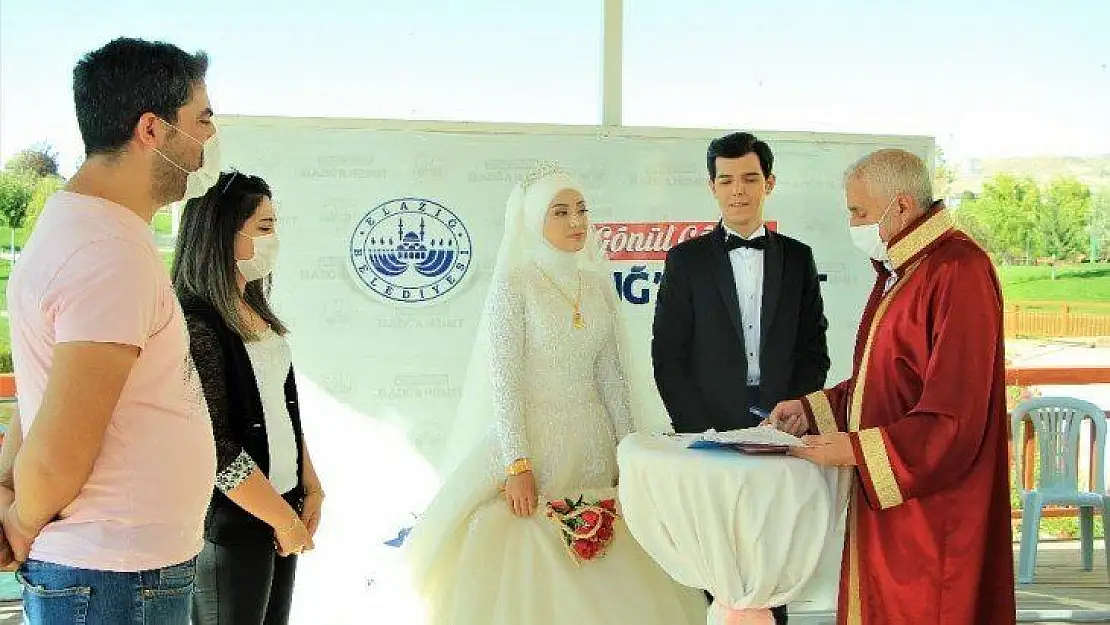 Elazığ'da Covid-19 tedbiri, nikahlar en fazla 10 kişi ile kıyılmaya başlandı