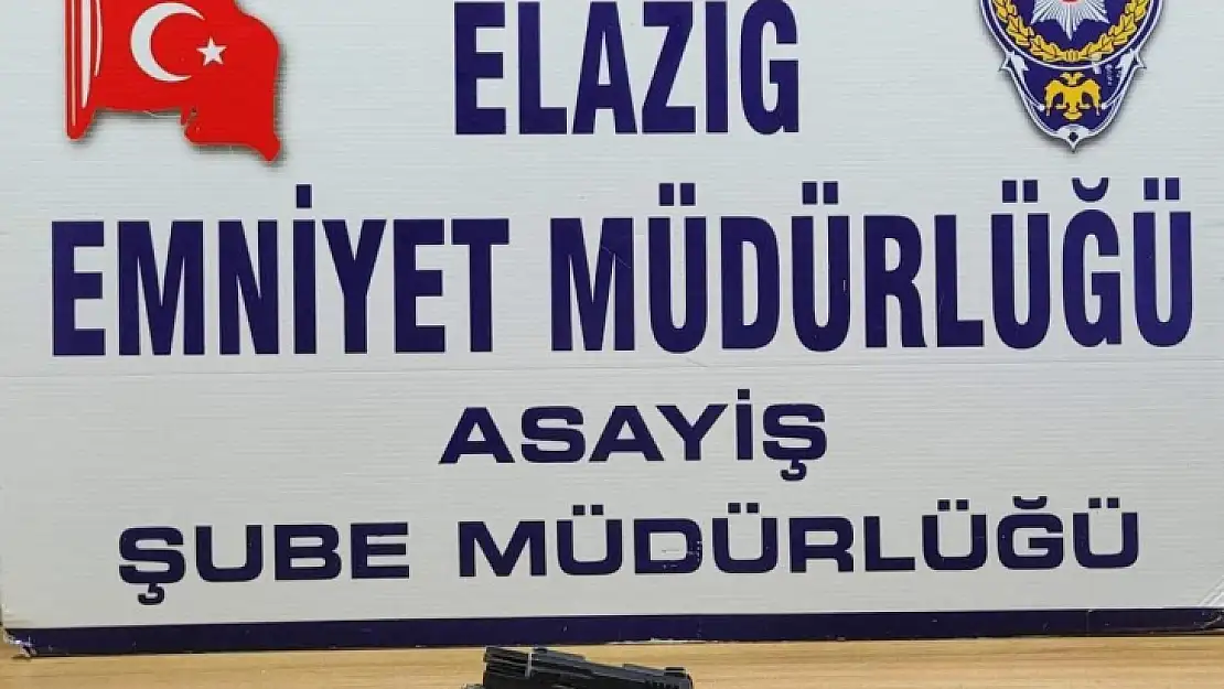 Elazığ'da güven uygulaması: Ruhsatsız silah ve uyuşturucu madde ele geçirildi