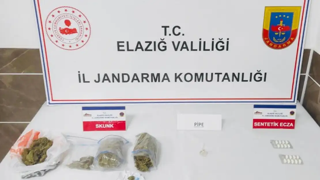 Elazığ'da jandarma uyuşturucuya geçit vermiyor: 5 gözaltı