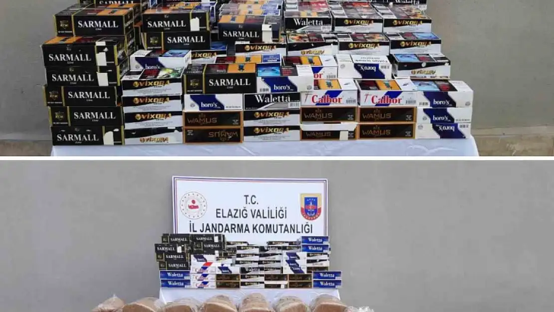 Elazığ'da kaçak 130 bin makaron ve 280 kilo tütün ele geçirildi