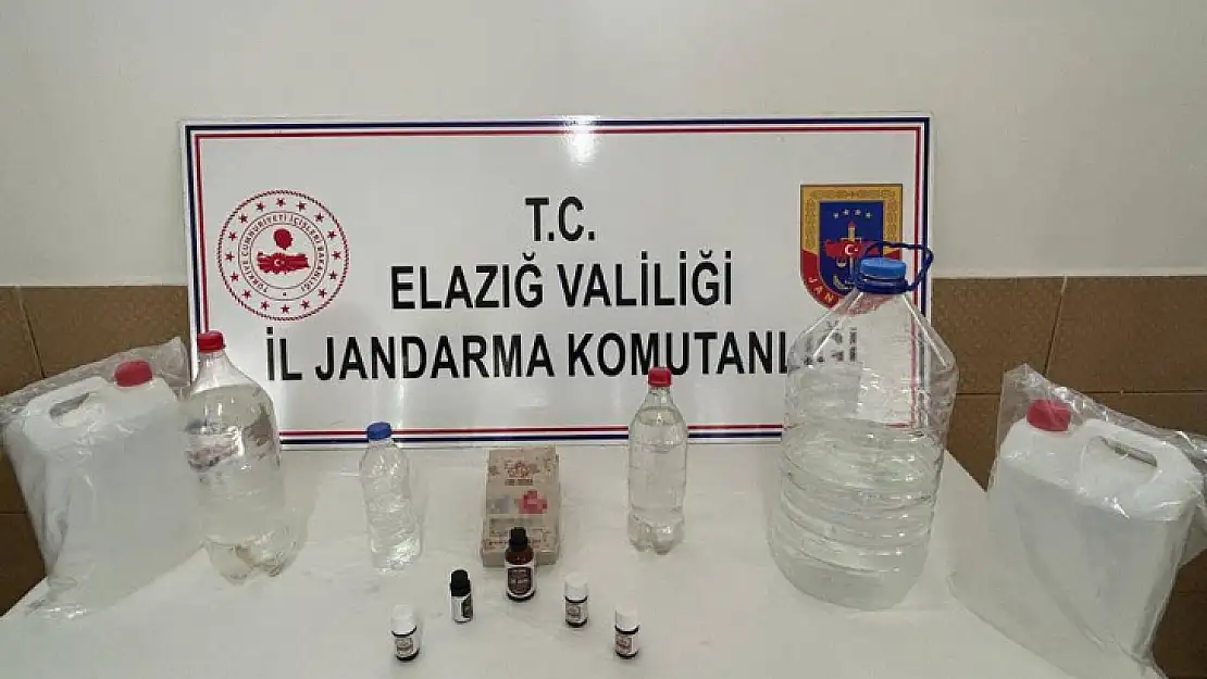 Elazığ'da kaçak içki operasyonu