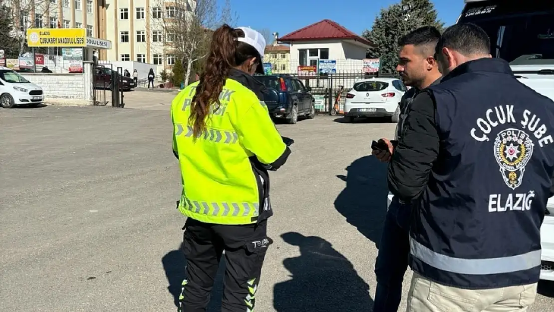 Elazığ'da okul önü denetimleri sürüyor