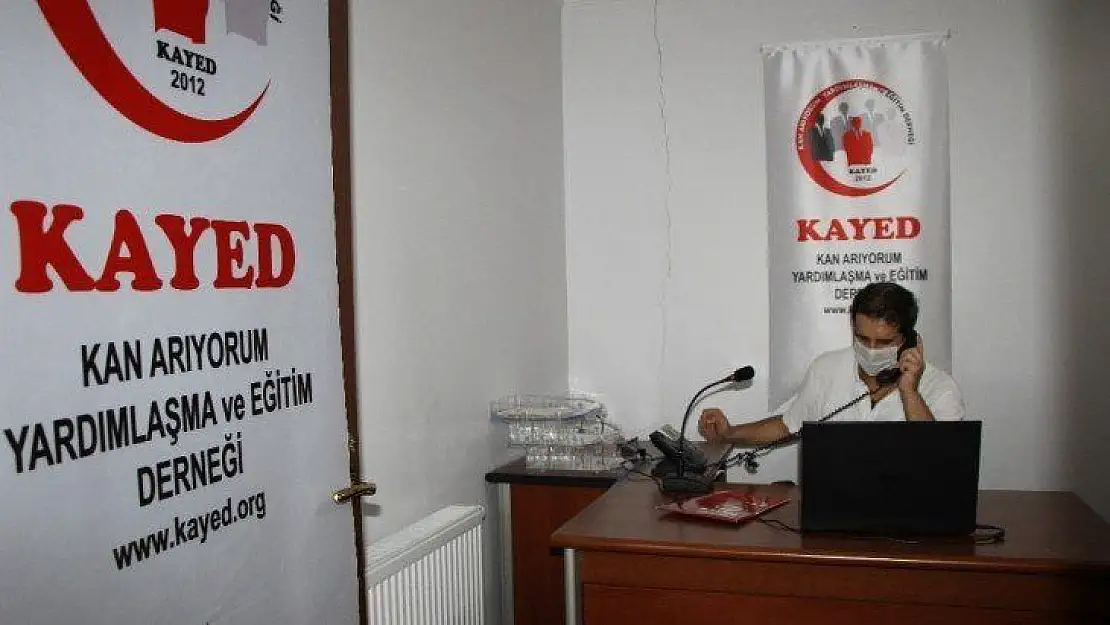 Elazığ'da örnek çalışma, plazma bağışları için çağrı merkezi