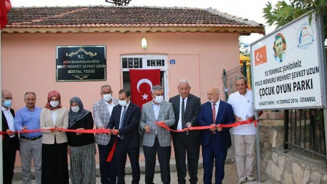 Elazığ'da şehit Mehmet Uzun sosyal tesisi ve parkının açılışı yapıldı