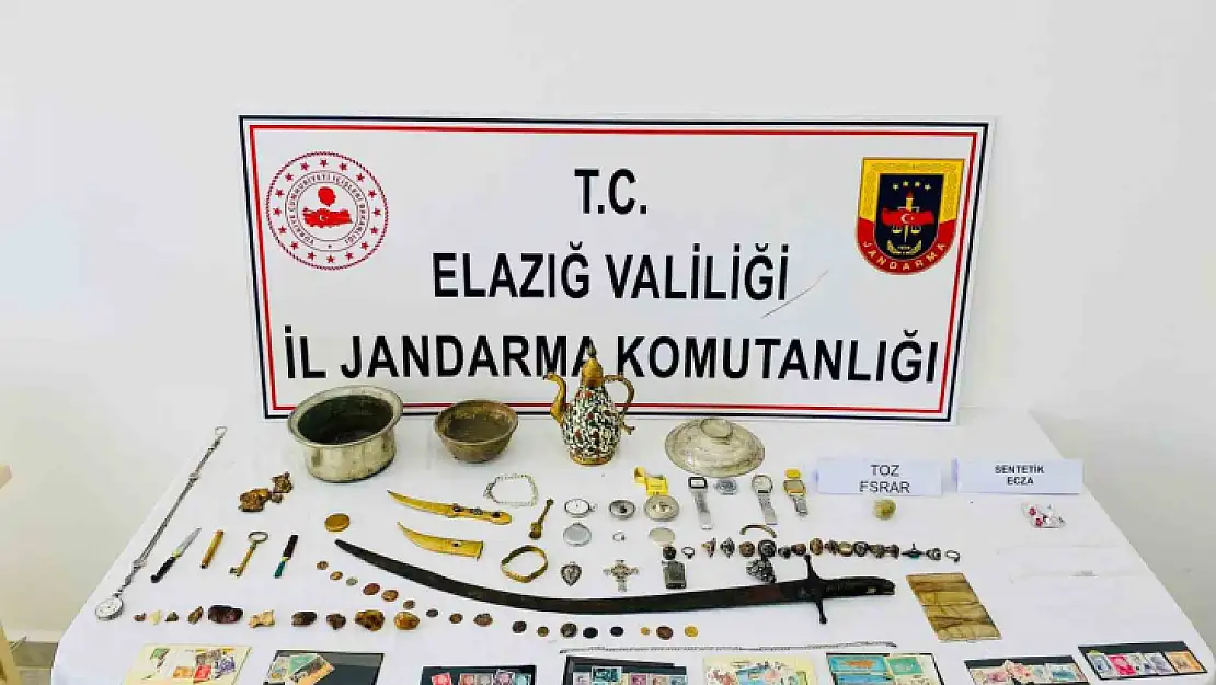 Elazığ'da tarihi eser kaçakçılığı operasyonu