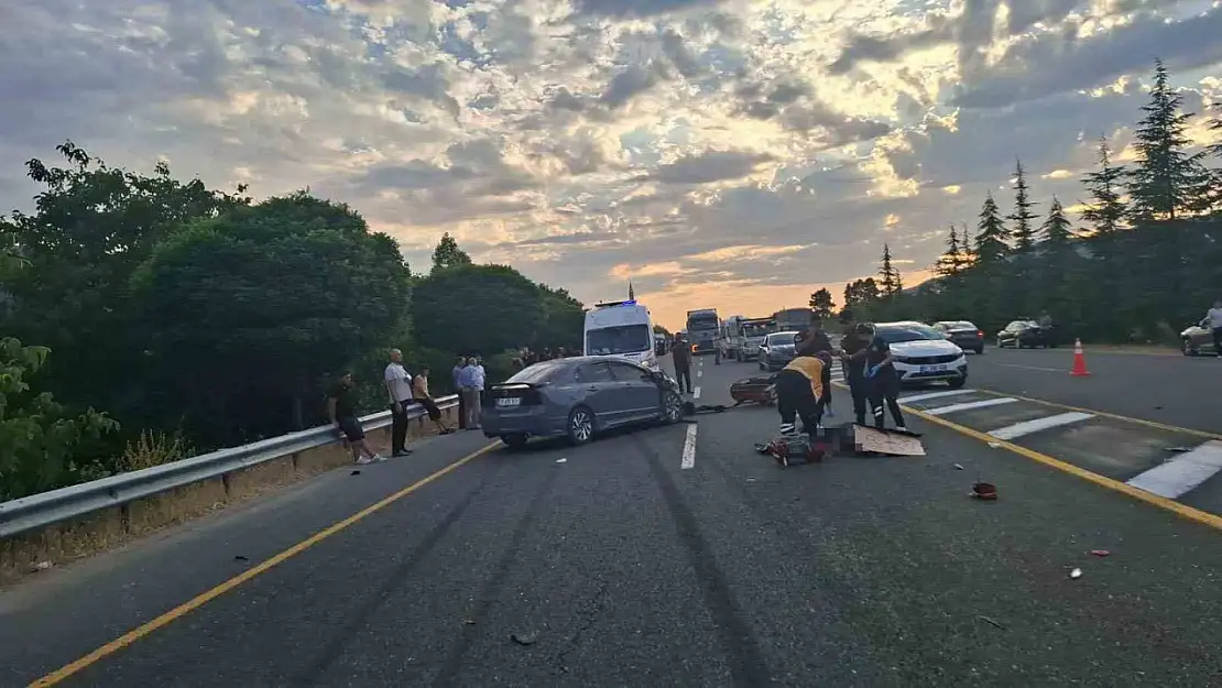 Elazığ'da trafik kazası: 1 ölü 1 yaralı