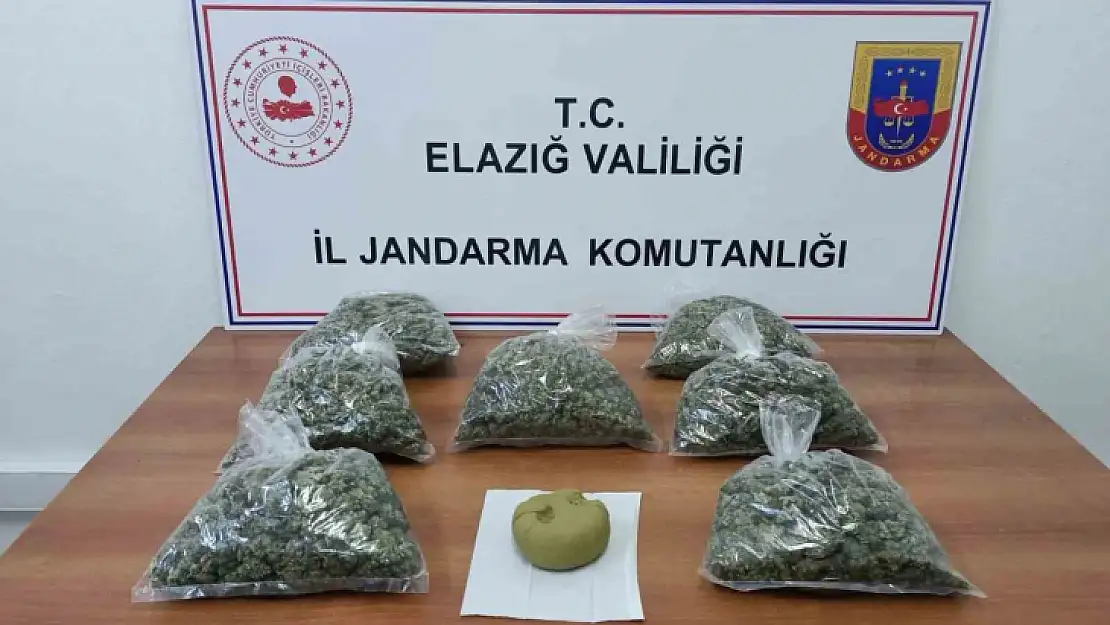 Elazığ'da uyuşturucu madde taşıyan 4 kişi tutuklandı