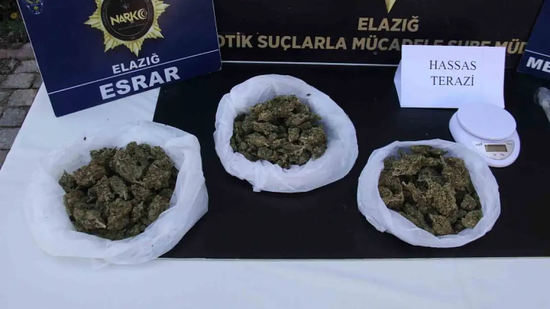 Elazığ'da uyuşturucu operasyonu: 3 şüpheli yakalandı