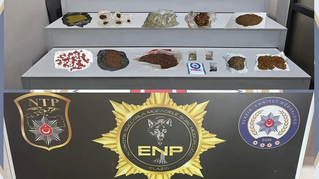 Elazığ'da uyuşturucu operasyonu