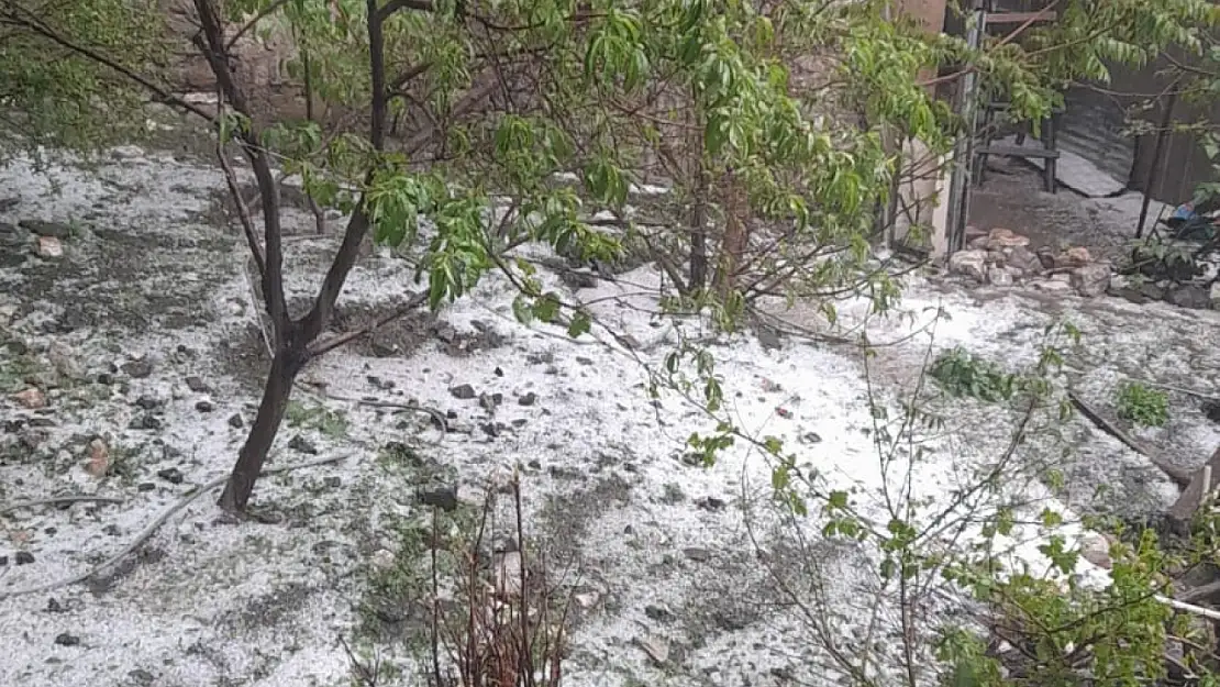 Elazığ'ı dolu vurdu