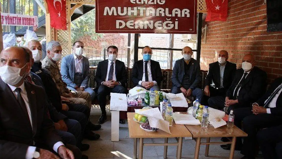 Elazığ protokolü, muhtarlarla bir araya geldi