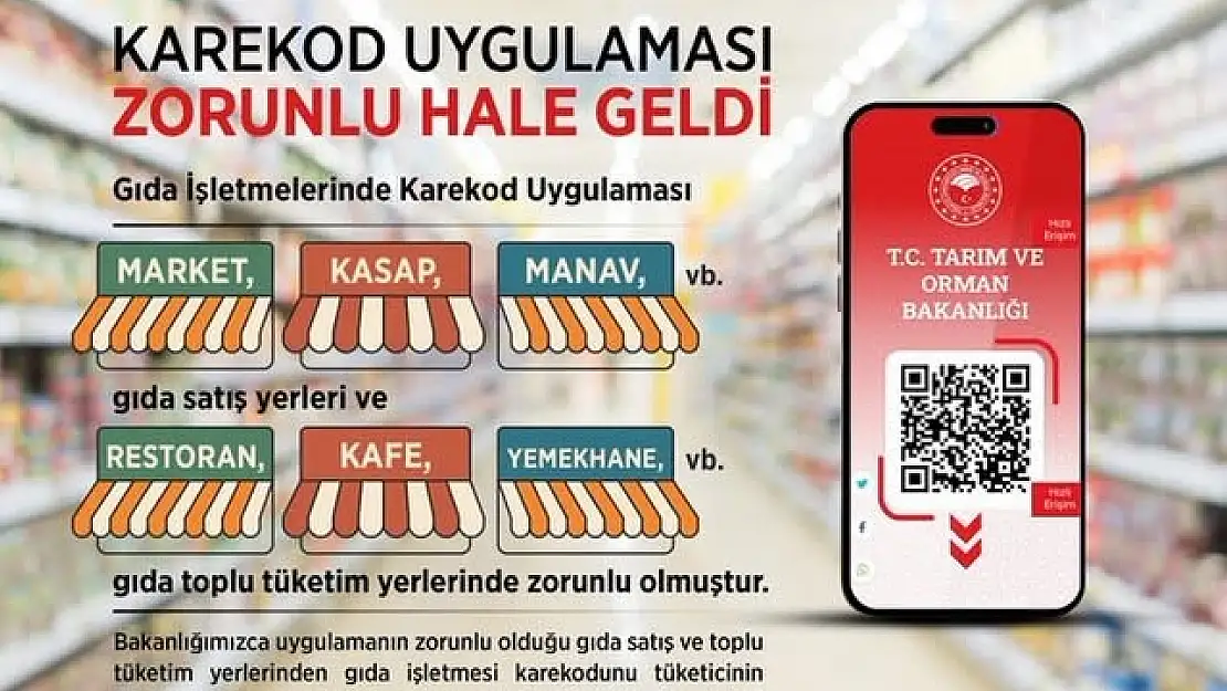 Gıda işletmelerinde karekod uygulaması