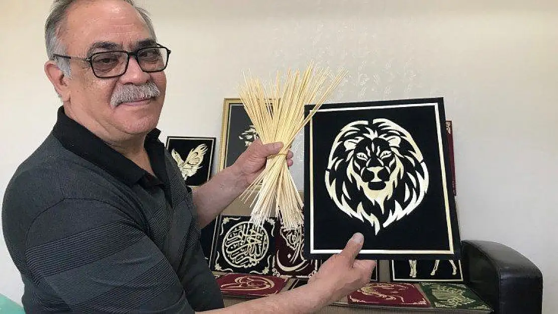 Görenler, ekin sapı olduğuna inanamıyor, sapı sanata dönüşüyor