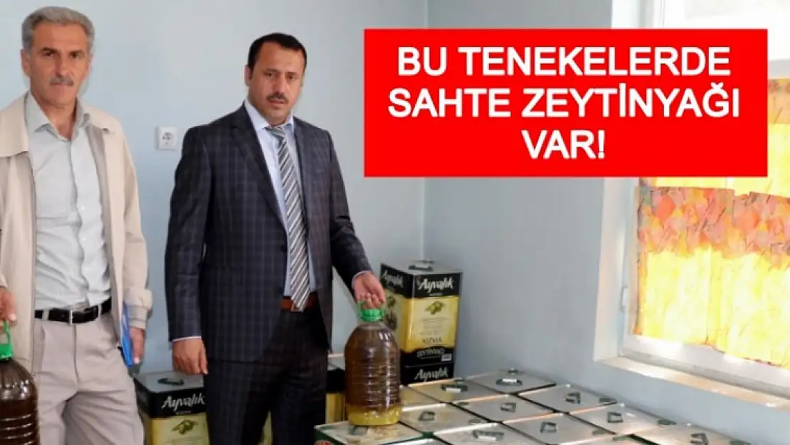 350 Kilo Sahte Zeytinyağı Ele Geçirildi