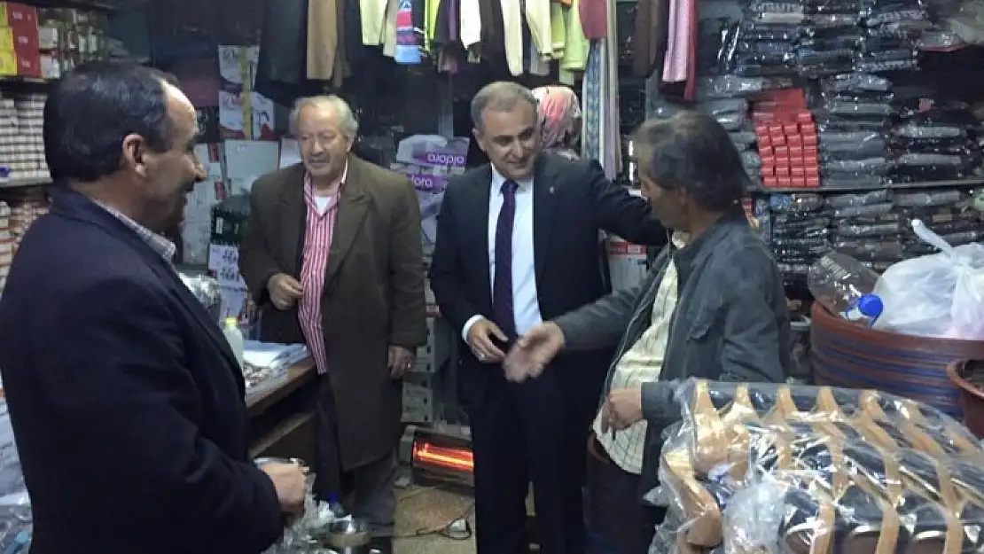 AK Parti Adayı Metin Bulut Esnaf Gezisinde
