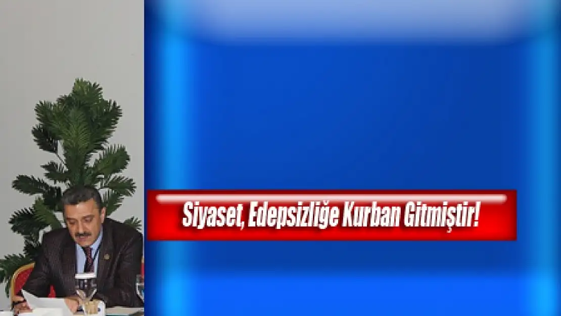 Siyaset, Edepsizliğe Kurban Gitmiştir!