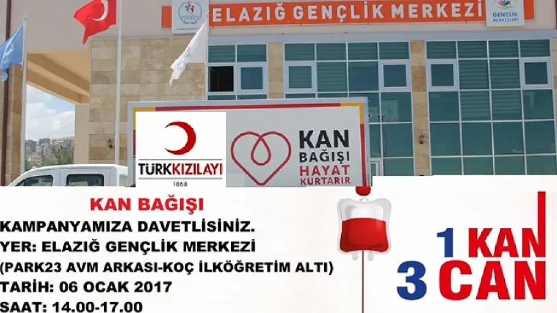 '1 Kan 3 Can Kan Bağışı'