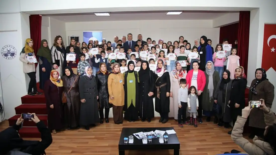 Çocuklara Belediye'den Sertifika