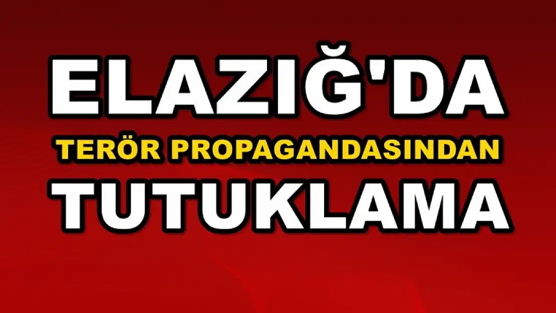 Elazığ'da Terör Propagandasından Tutuklama