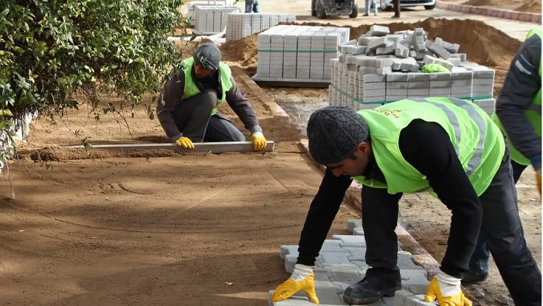 Yıldızbağları Mahallesinde Parke Çalışması