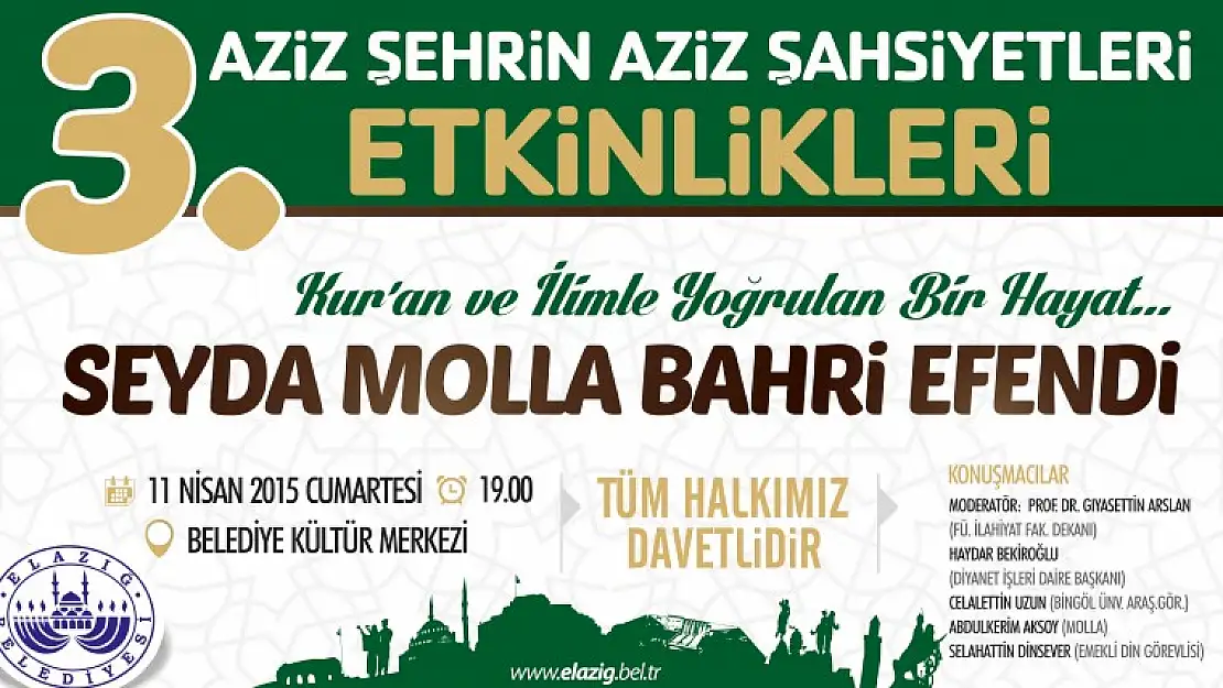 Molla Bahri Anma Programı Yarın