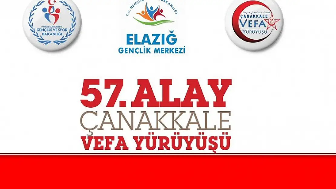 Gençlerden 57. Alay Vefa Yürüyüşü.