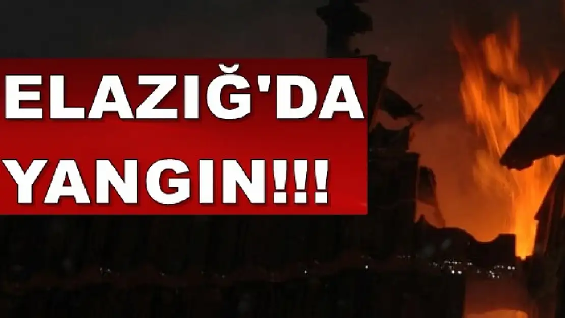 Elazığ'da Yangın!
