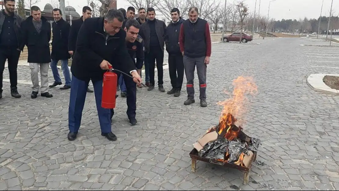 Kültür Park'ta Tatbikat