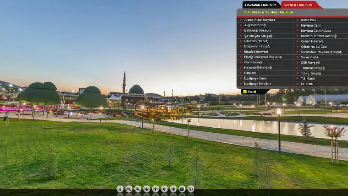 Elazığ Belediyesinden Sanal Şehir Turu