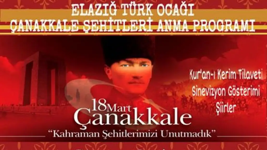 Türk Ocaklarından Anma Programına Davet