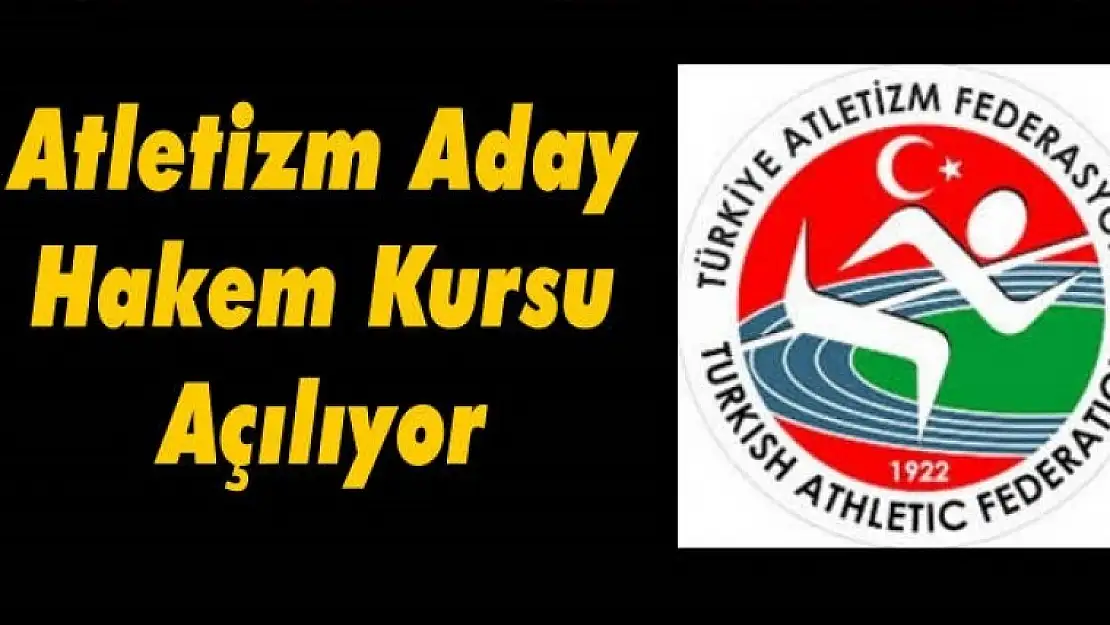 Atletizm Aday Antrenörlük Kursu Açılıyor.