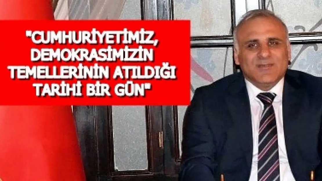 Vali ZORLUOĞLU'ndan Kutlama