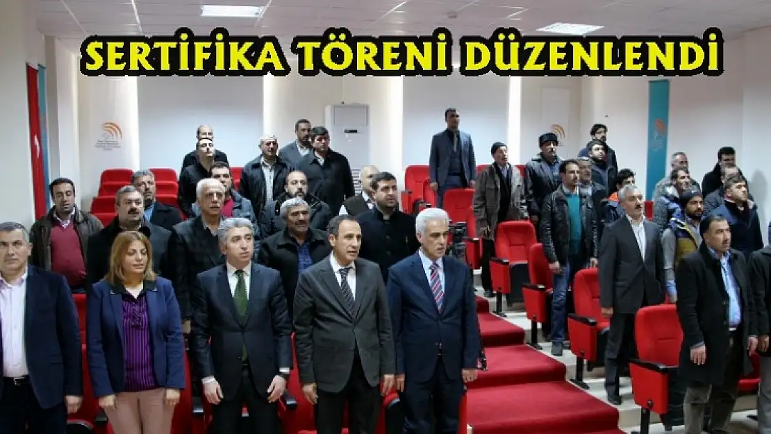 68 Yetiştirici Sertifika Aldı