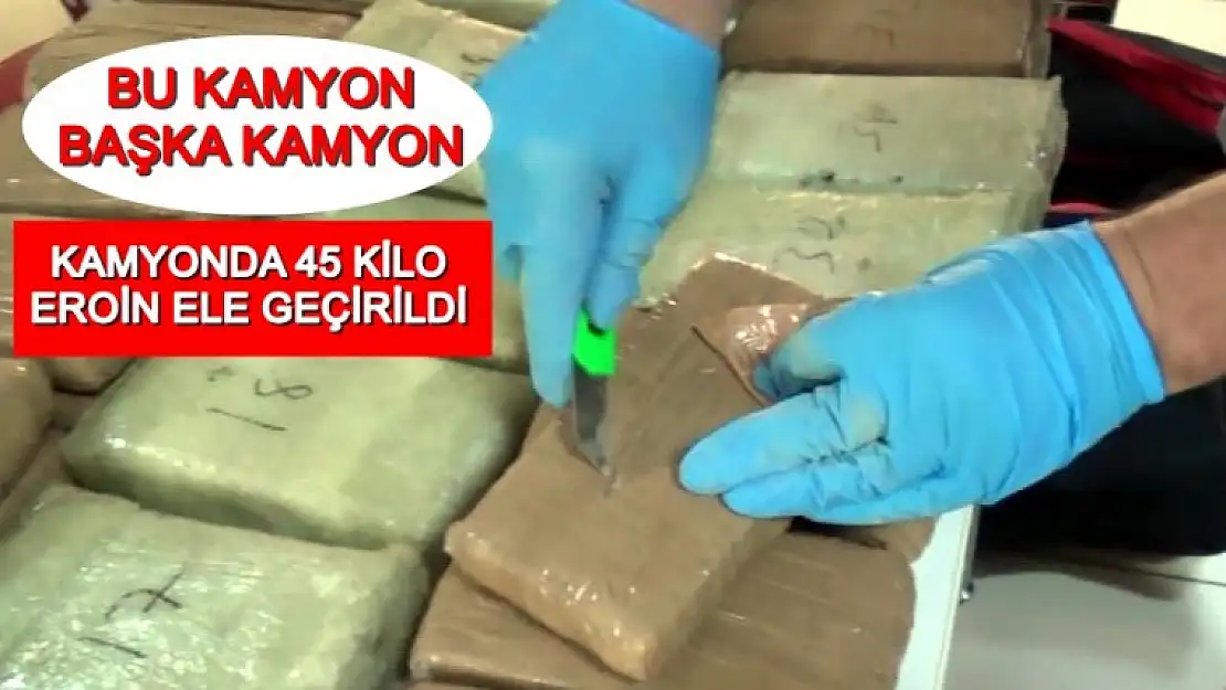 Kamyonda Eroin Yakalandı