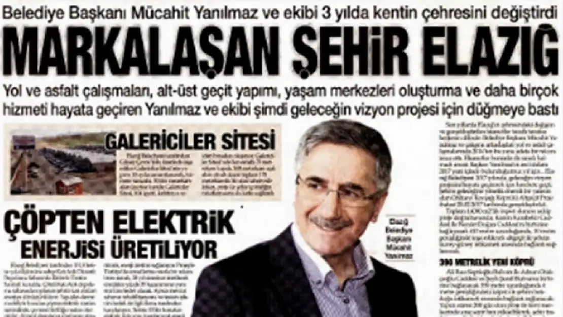 Başkan ve Elazığ Milliyet'te...