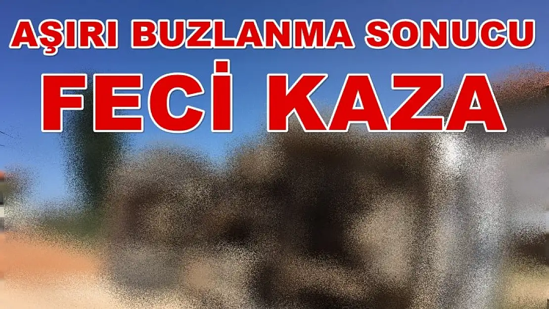 Buzlanma Sonucu Feci Kaza!