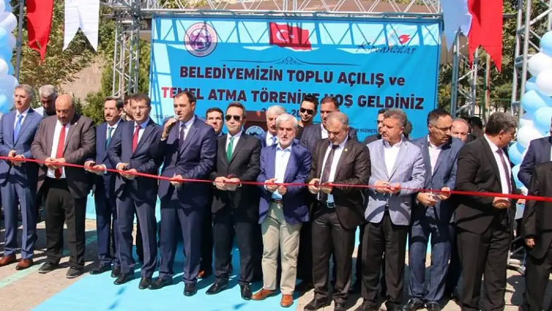 Kovancılar'da Toplu Açılış ve Temel Atma Töreni Düzenlendi