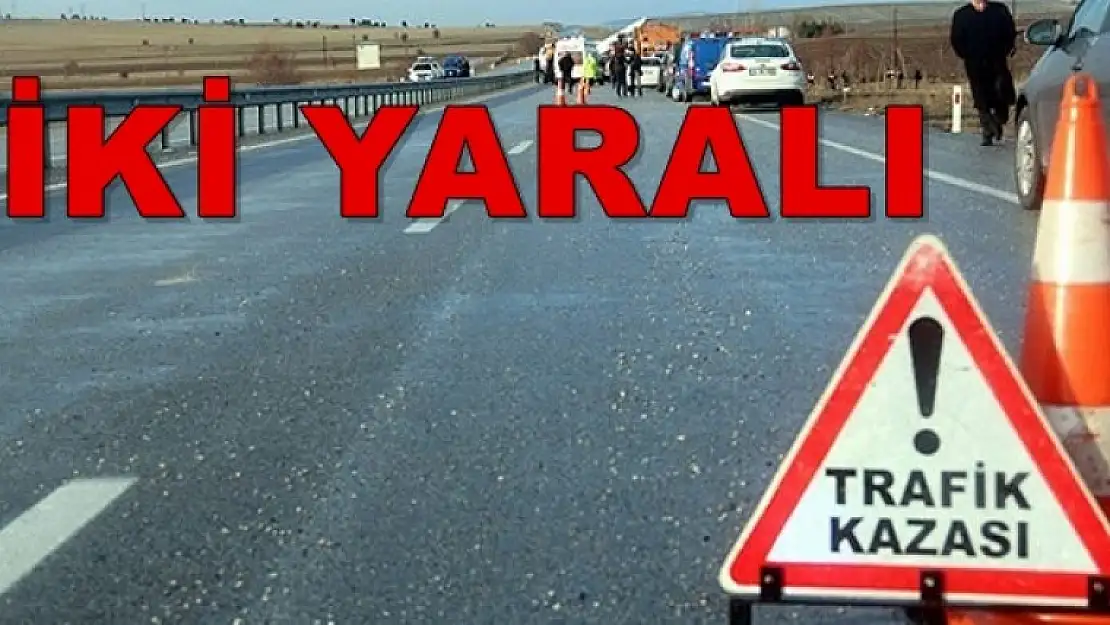 İki Otomobil Çarpıştı: İki Yaralı