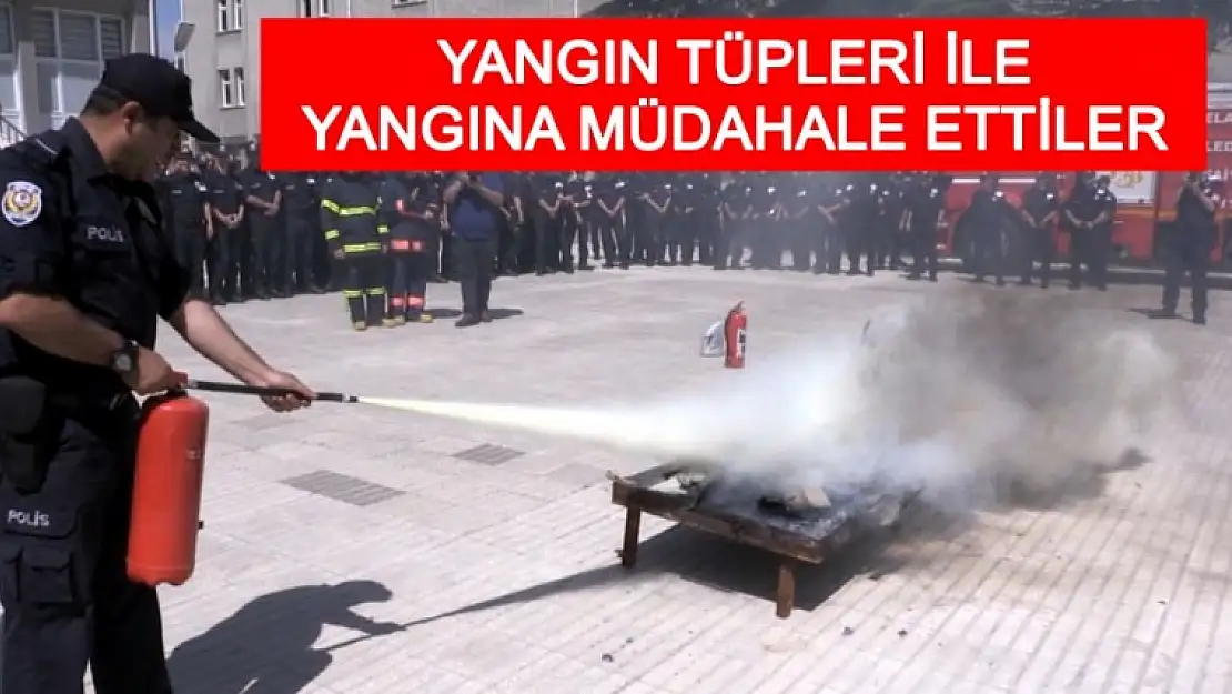 Polis Adaylarına Yangın Tatbikatı